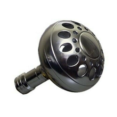 replacement reel handles shimano Direct Connect Power Knob for Daiwa Saltitst Saltiga 2 Speed Lever Drags Reels, SILVER Round Aluminum