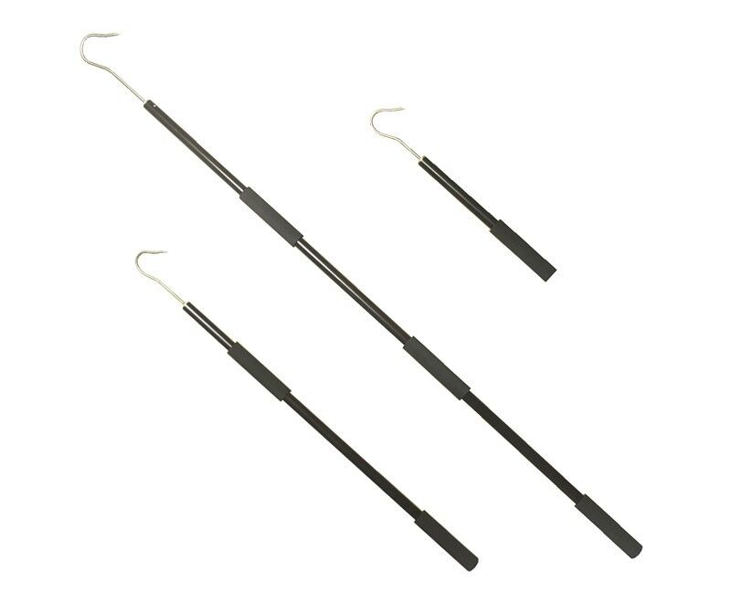 Set of 3 FLOATING Aluminum Heavy Duty Gaff (18" 3' & 5') w/ Stainless Steel Hook Rated 100#