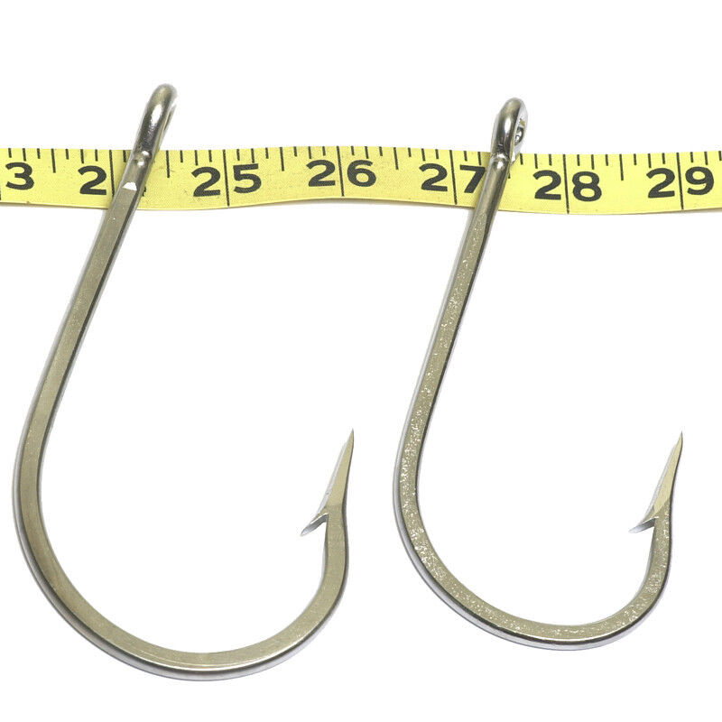 HUGE Stainless Steel 7691S Southern & Tuna Type Big Game Hooks - 14/0 & 16/0