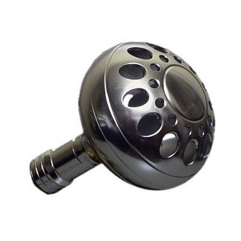 47mm Silver Power Knob w/ BALL BEARING FITS MOST POPULAR REEL HANDLES