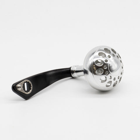 replacing the handle on a shimano tranxs 200 reel Handle (3") w/ Round Knob Calcutta 700 TE300 TE400 Tranx 200-500 w/ 2 BEARINGS, 47mm (1.85") Aluminum / Silver / Black